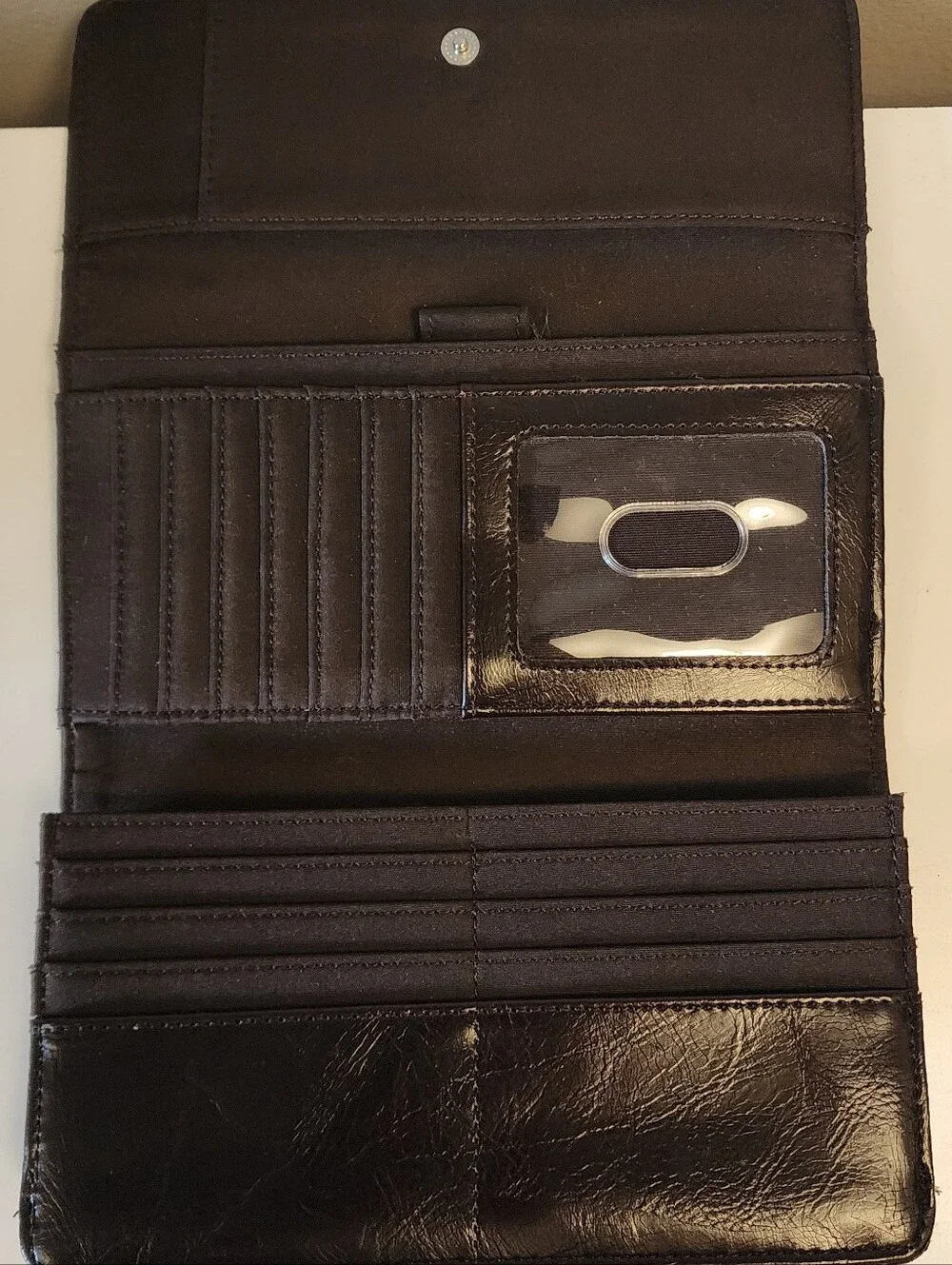 Nine & Co by Nine West Giraffe Print Trifold Wallet Clutch Continental Organizer